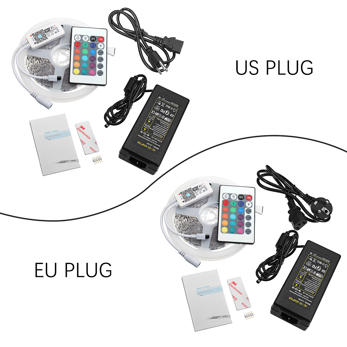 DC12V-5M-SMD5050-RGBW-Non-Waterproof-Smart-Wifi-Alexa-Phone-APP-Control-LED-Strip-Lights-Kit--Christ-1280885-1