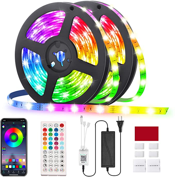 RGB-Led-Strip-Lights-GLIME-10m-Led-Strips-with-App-Controlled--Music-Sync-5050-Flexible-Color-Changi-1780652-2