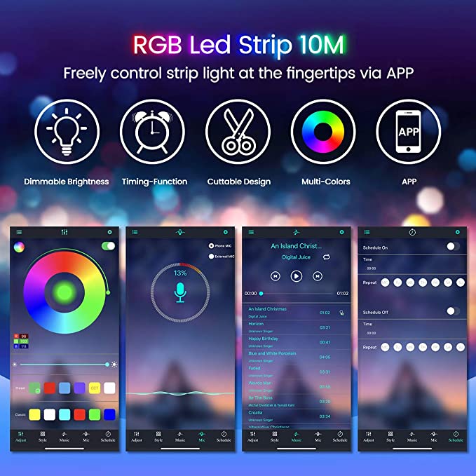 RGB-Led-Strip-Lights-GLIME-10m-Led-Strips-with-App-Controlled--Music-Sync-5050-Flexible-Color-Changi-1780652-5