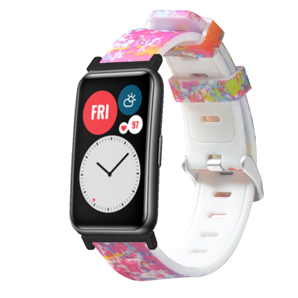 20mm-Fashion-Painted-Silicone-Watch-Strap-Metal-Cap-Watch-Band-for-HUAWEI-Watch-FIT-1812758-25