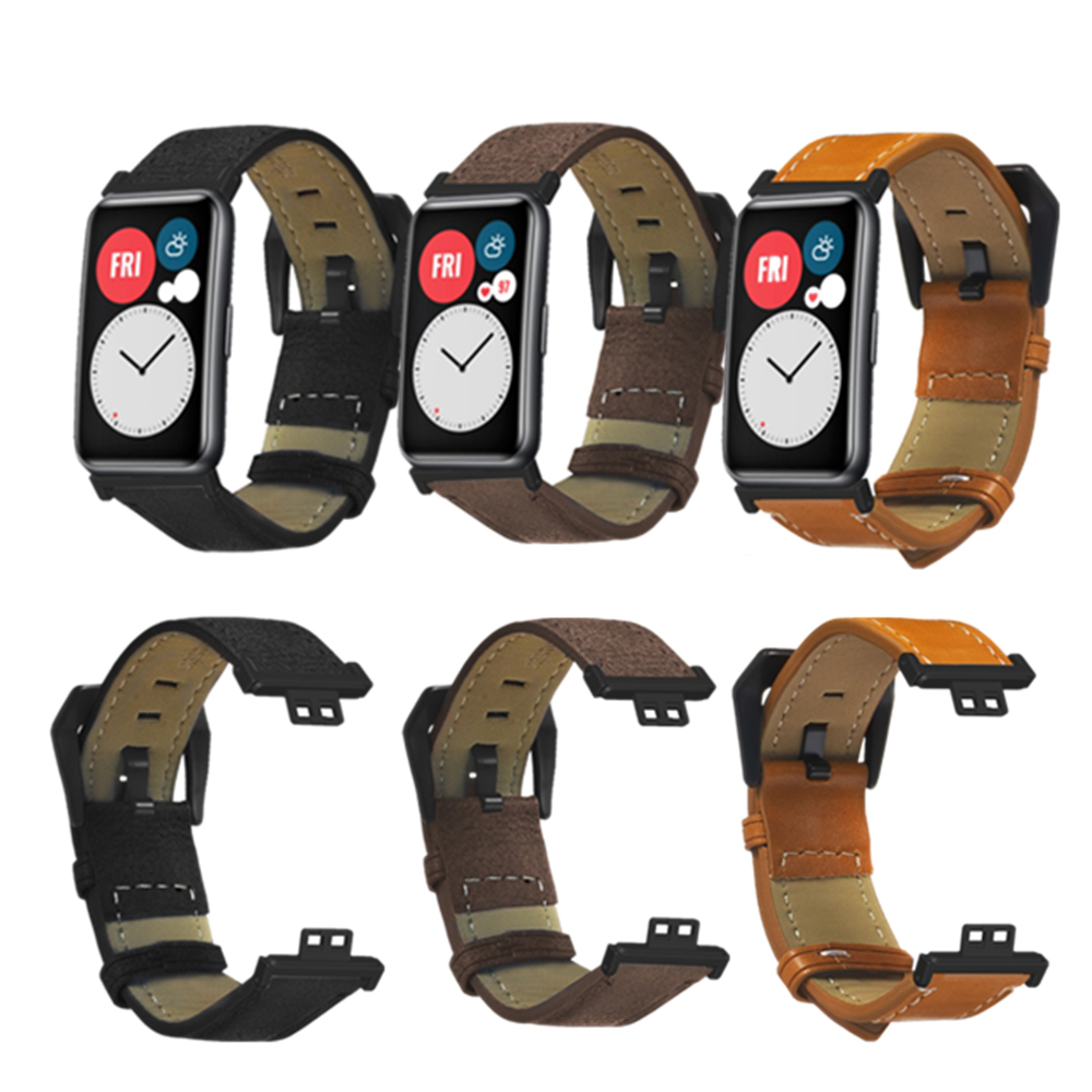 20mm-Soft-Retro-Texture-Leather-Watch-Strap-Watch-Band-for-HUAWEI-WATCH-FIT-1797662-1