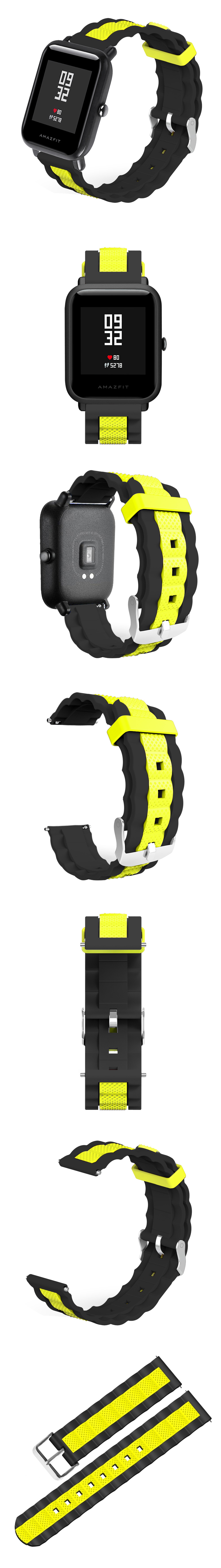 20mm-Three-colour-Waves-Shape-Watch-Band-Strap-Replacement-for-Xiaomi-AMAZFIT-Bip-Pace-Youth-Non-ori-1491091-3