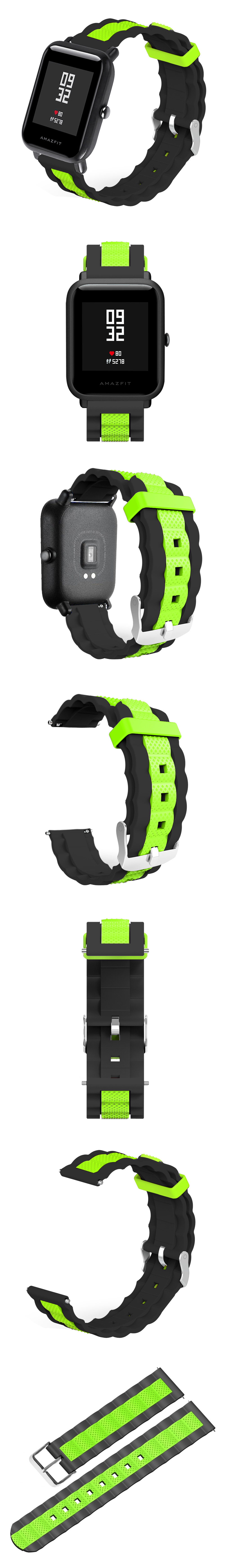 20mm-Three-colour-Waves-Shape-Watch-Band-Strap-Replacement-for-Xiaomi-AMAZFIT-Bip-Pace-Youth-Non-ori-1491091-5