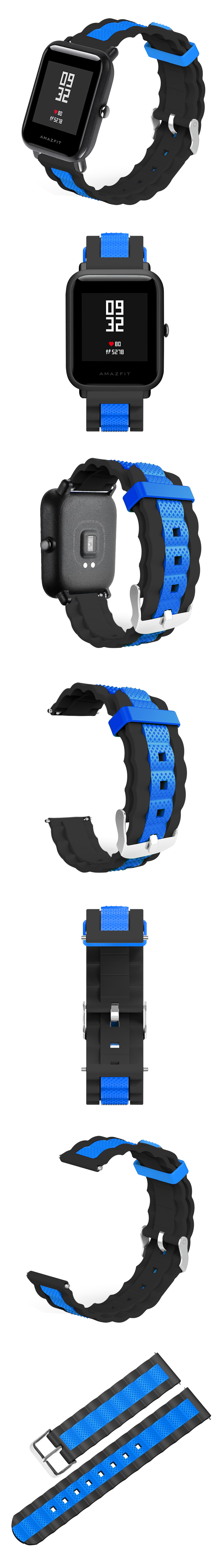 20mm-Three-colour-Waves-Shape-Watch-Band-Strap-Replacement-for-Xiaomi-AMAZFIT-Bip-Pace-Youth-Non-ori-1491091-6
