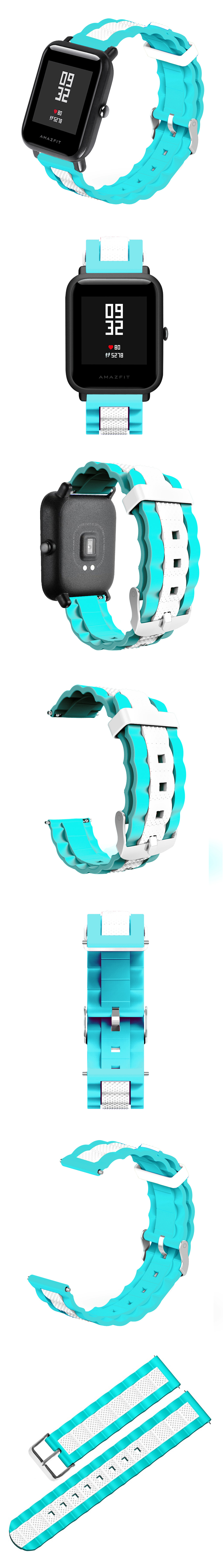 20mm-Three-colour-Waves-Shape-Watch-Band-Strap-Replacement-for-Xiaomi-AMAZFIT-Bip-Pace-Youth-Non-ori-1491091-7
