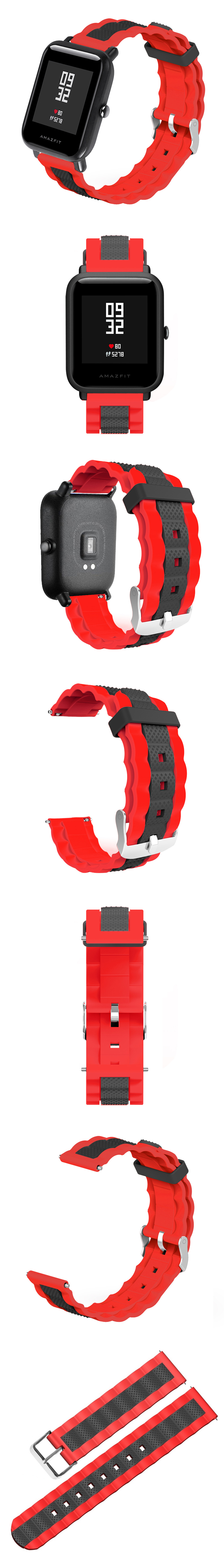 20mm-Three-colour-Waves-Shape-Watch-Band-Strap-Replacement-for-Xiaomi-AMAZFIT-Bip-Pace-Youth-Non-ori-1491091-10