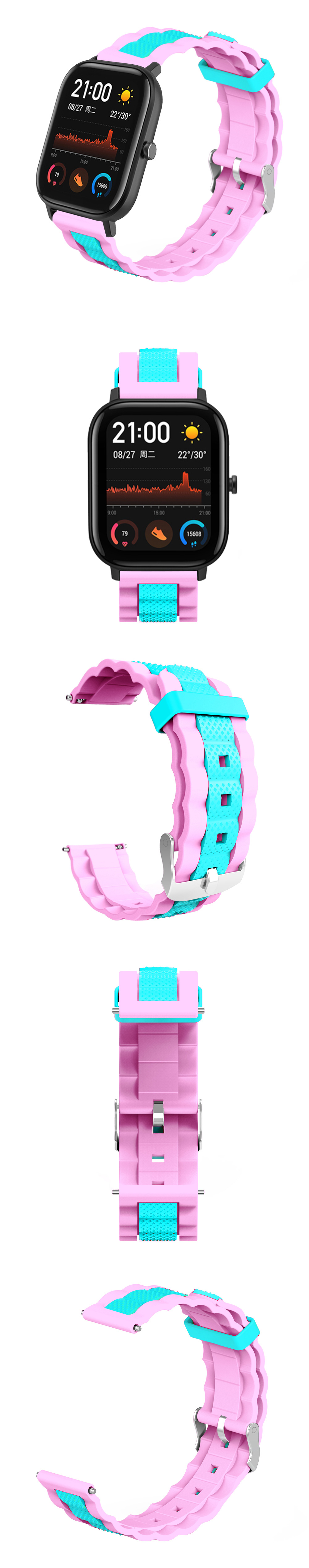 20mm-Waves-Shape-Watch-Band-Watch-Strap-Replacement-for-Amazfit-GTS-Smart-Watch-1557521-2