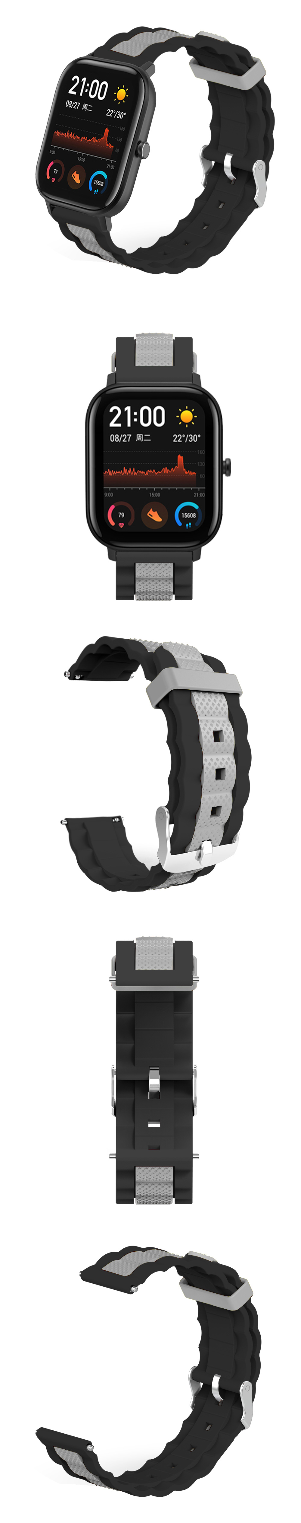 20mm-Waves-Shape-Watch-Band-Watch-Strap-Replacement-for-Amazfit-GTS-Smart-Watch-1557521-3