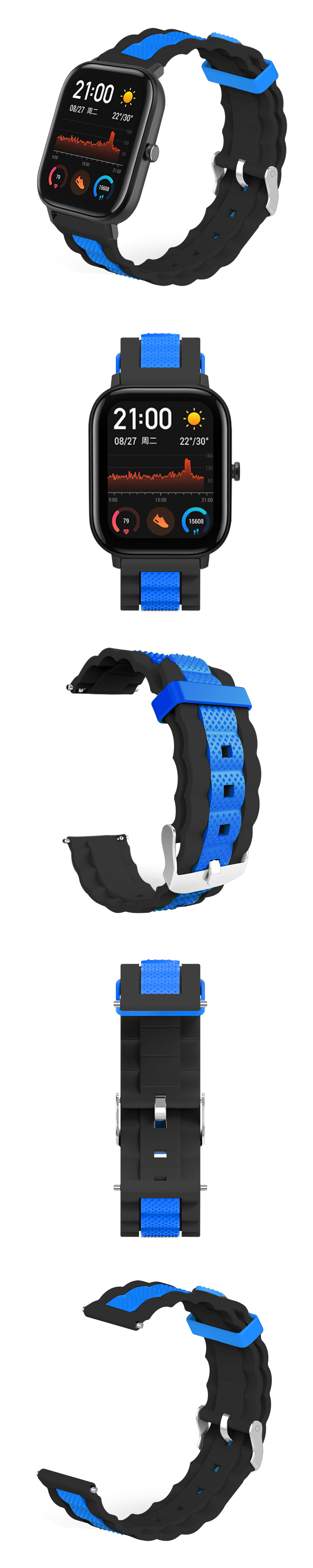 20mm-Waves-Shape-Watch-Band-Watch-Strap-Replacement-for-Amazfit-GTS-Smart-Watch-1557521-5