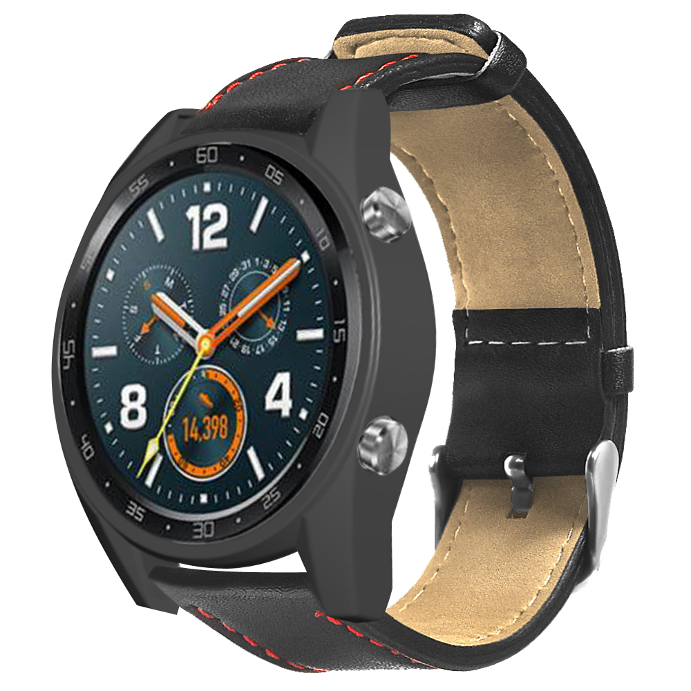 22mm-Red-Thread-Single-Leather-Strap-Watch-Band-for-Huawei-Watch-GT-Active-Elegant-1491124-2