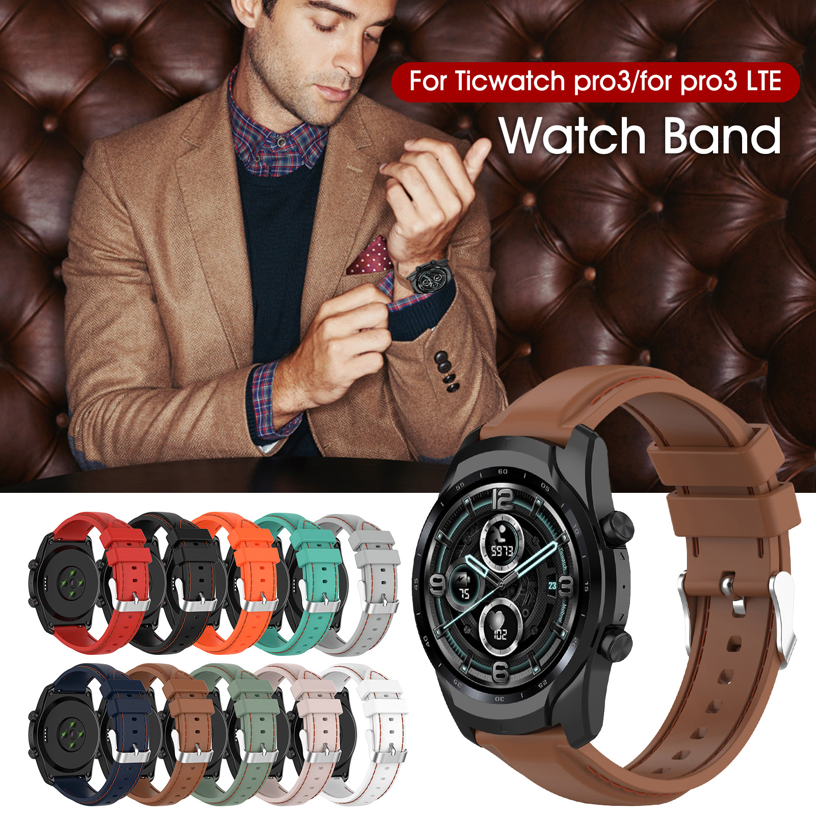 22mm-Soft-Silicone-Watch-Strap-Band-Replacement-Sport-Bracelet-Watchband-For-Ticwatch-Pro3LTE-Haylou-1809083-1
