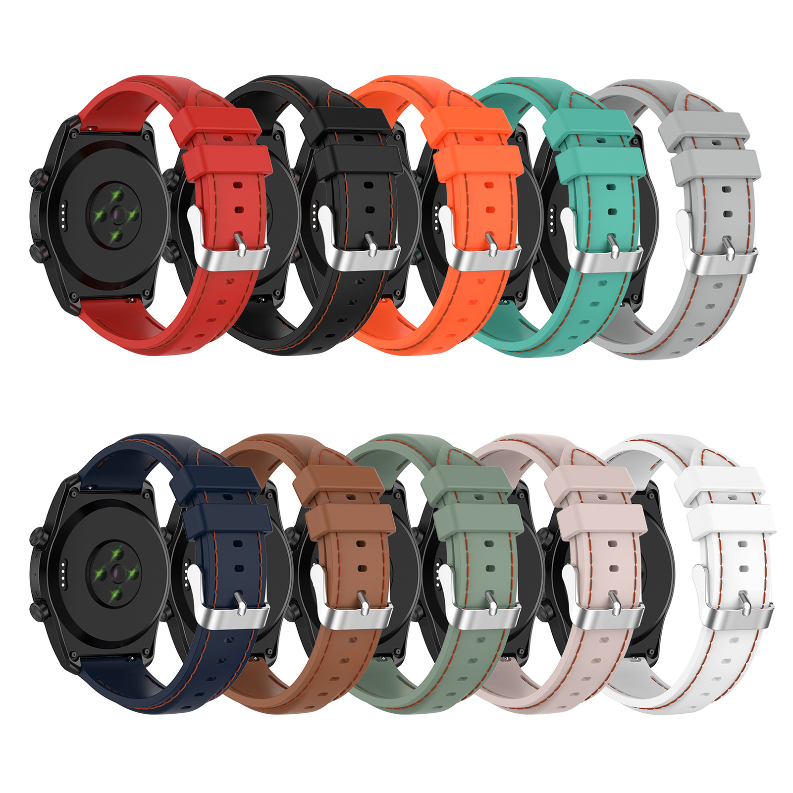 22mm-Soft-Silicone-Watch-Strap-Band-Replacement-Sport-Bracelet-Watchband-For-Ticwatch-Pro3LTE-Haylou-1809083-3