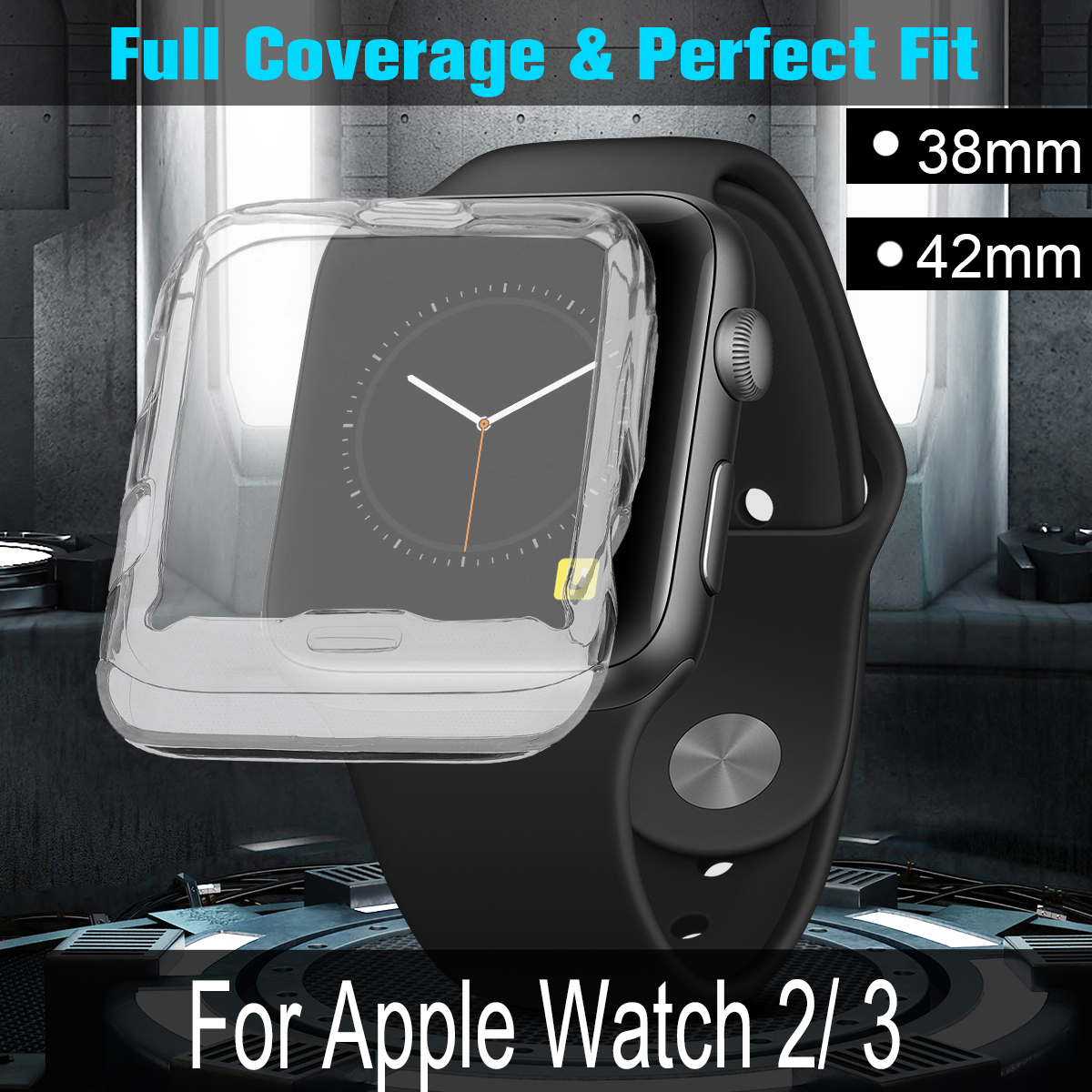 3842mm-Clear-TPU-Front-Case-Cover-Screen-Protector-for-Apple-Watch-Series-23-1271985-3