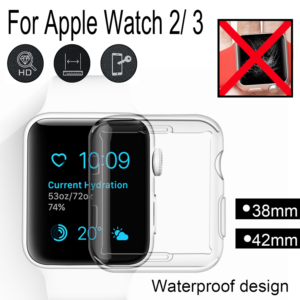 3842mm-Clear-TPU-Front-Case-Cover-Screen-Protector-for-Apple-Watch-Series-23-1271985-4