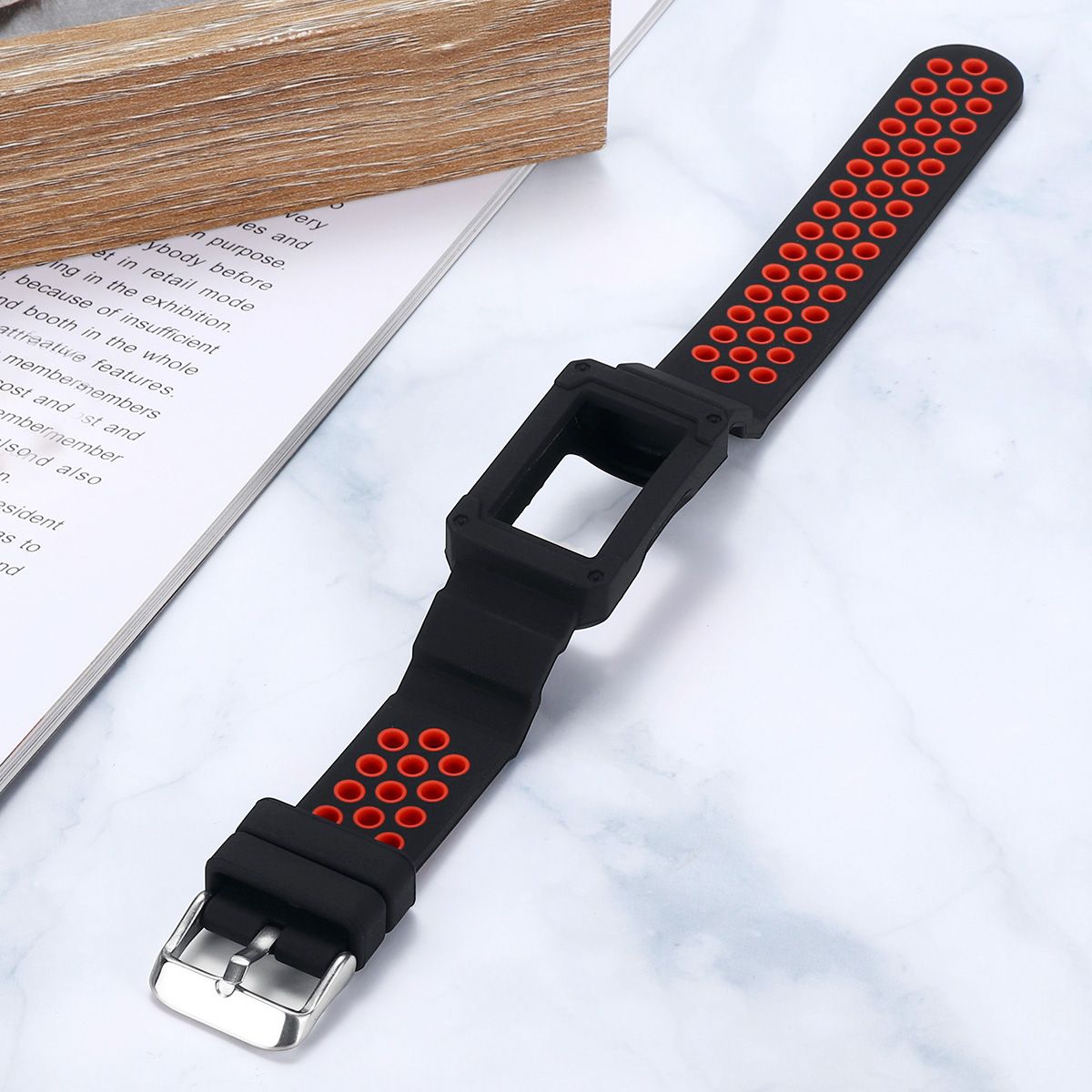 Anti-Impact-Resilient-Armor-Protection-Strap-Watch-Band-for-Fitbit-Charge-3-1384548-3
