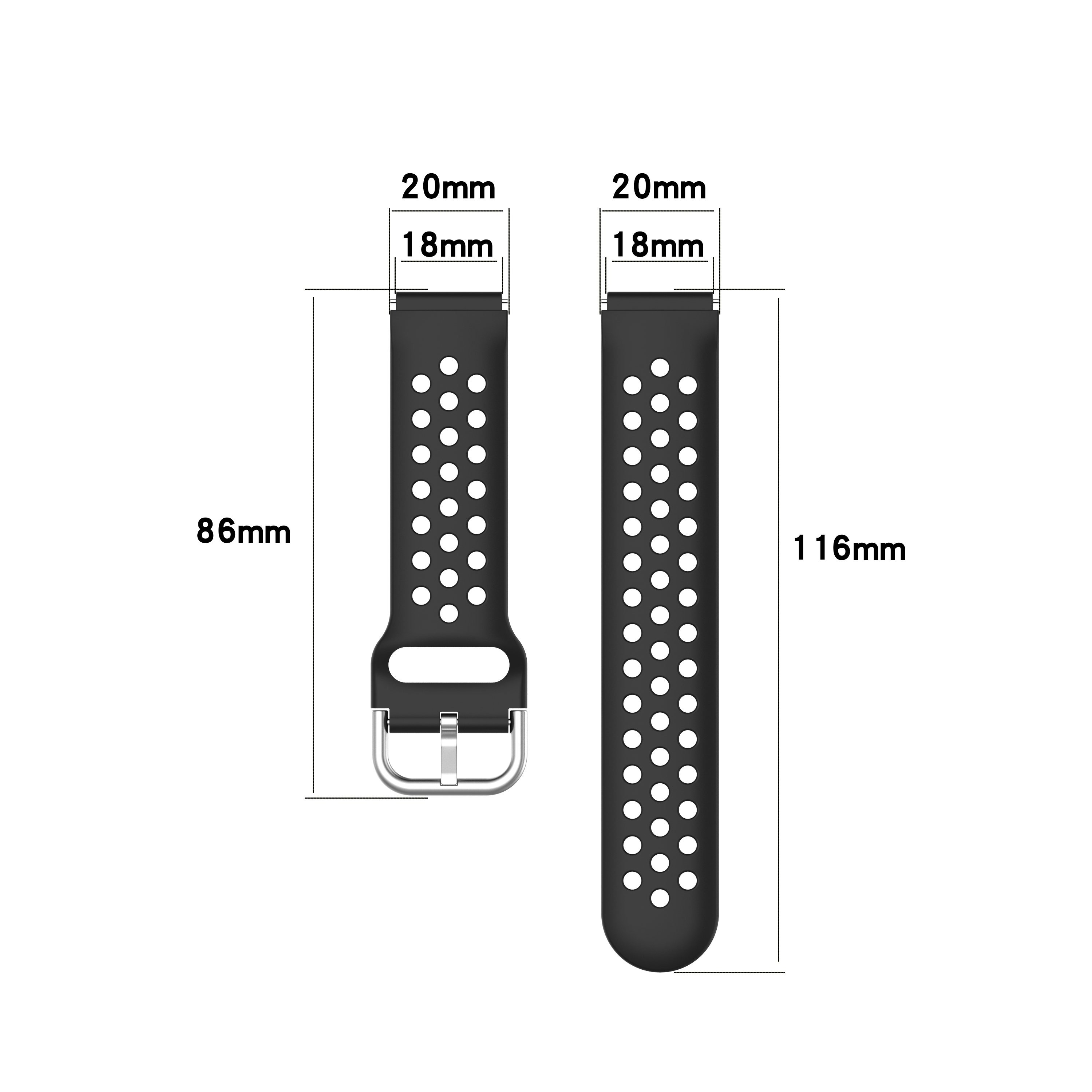 Bakeey-18mm-Stomatal-Silicone-Smart-Watch-Band-Replacement-Strap-For-Xiaomi-Smart-Watch-Non-original-1668524-4