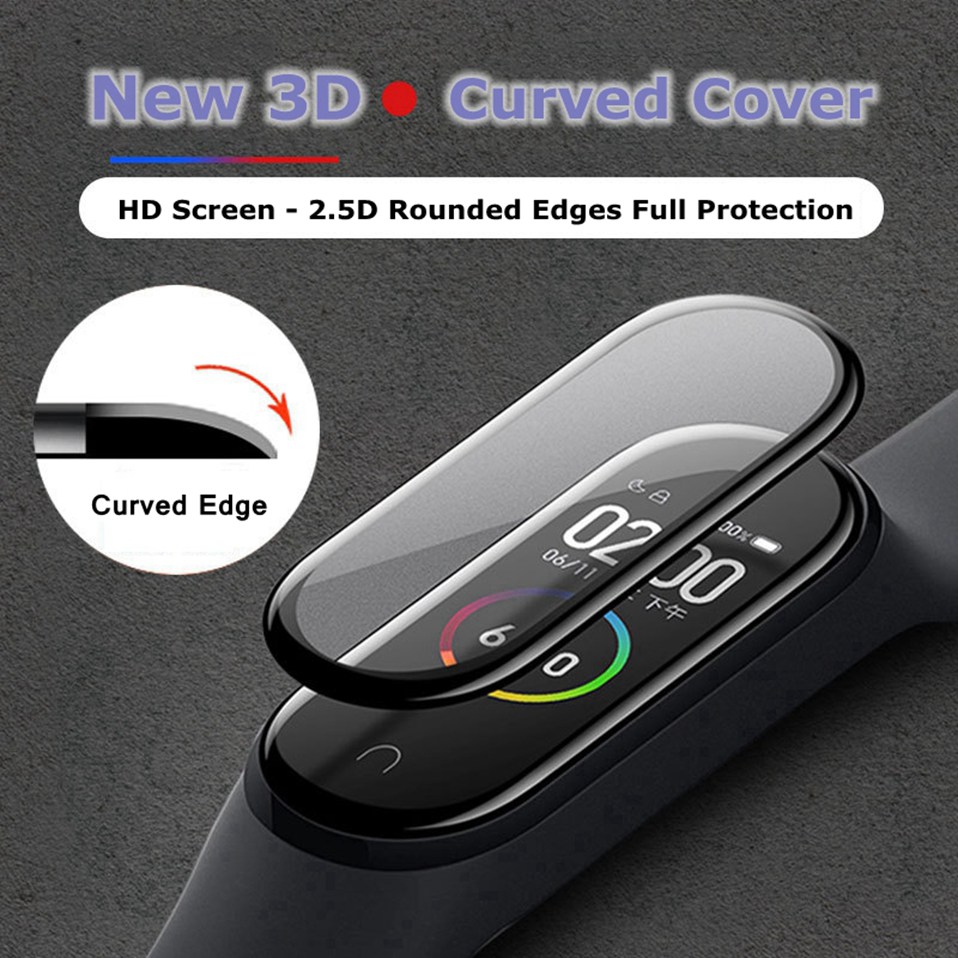 Bakeey-1Pcs-3D-Watch-Screen-Protector-Full-Soft-Protective-Glass-for-Xiaomi-Mi-Band-4-Smart-Watch-No-1582039-1