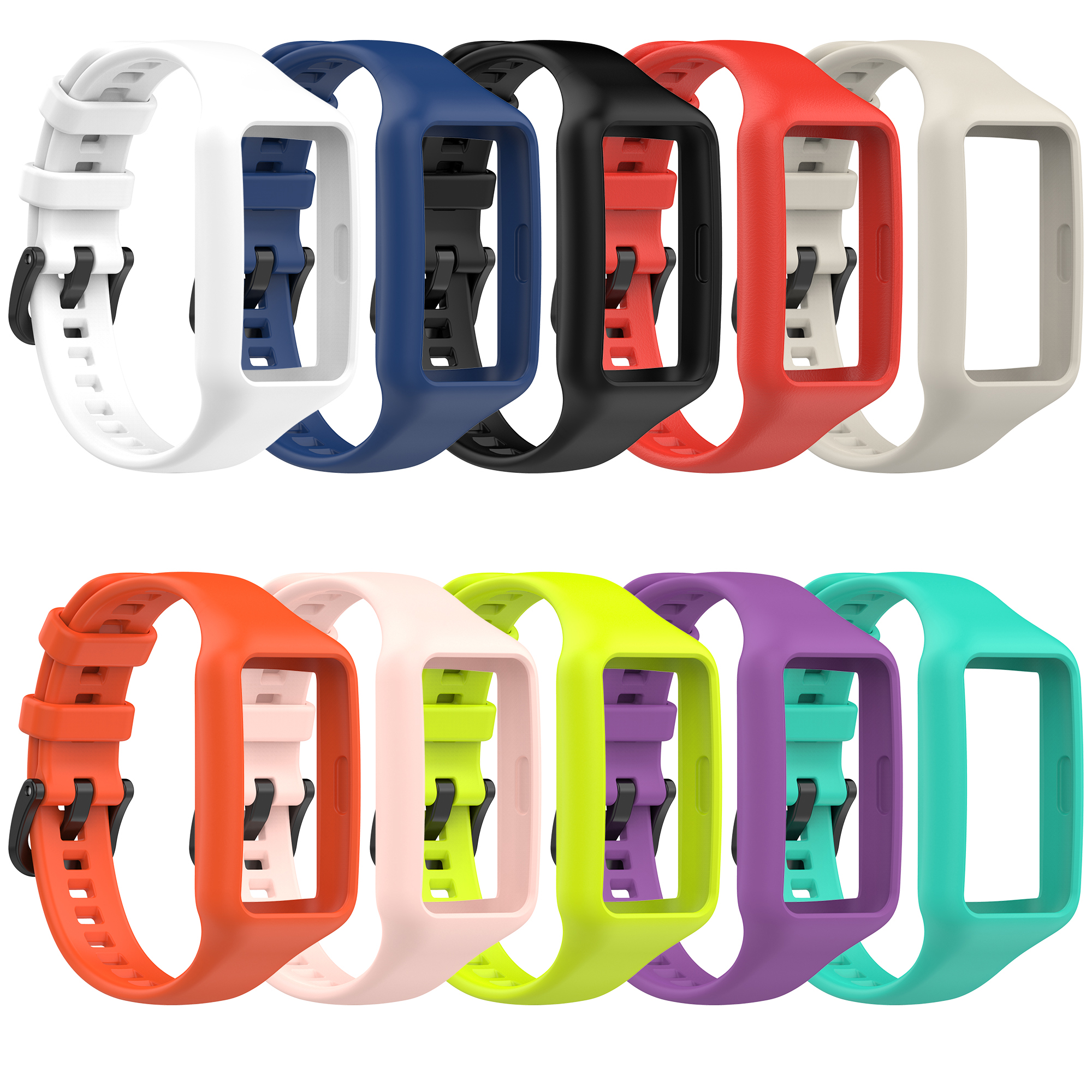 Bakeey-2-IN-1-Silicone-Watch-Band-Strap-Replacement-for-Huawei-Band-6-Honor-Band-6-1887821-1