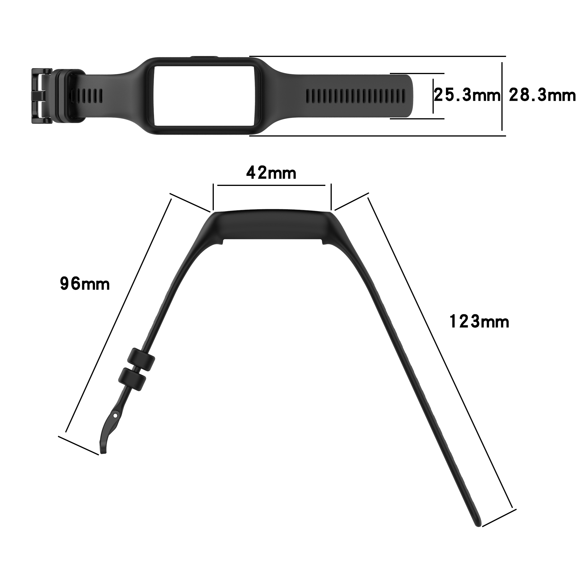 Bakeey-2-IN-1-Silicone-Watch-Band-Strap-Replacement-for-Huawei-Band-6-Honor-Band-6-1887821-7