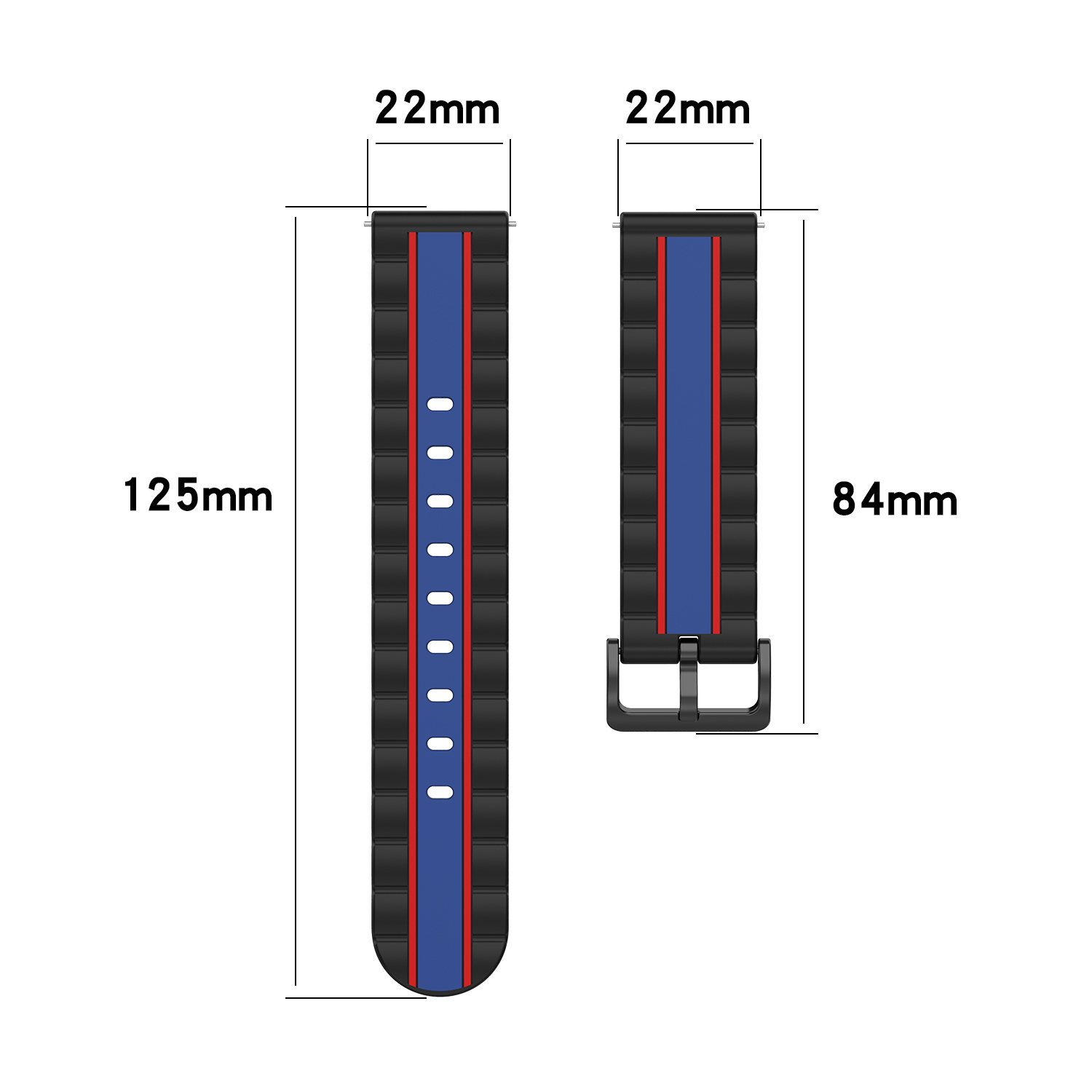 Bakeey-20--22-mm-Universal-Replacement-Silicone-Watch-Band-for-Haylou-Solar-BlitzWolf-Watch-Amazfit--1735213-14