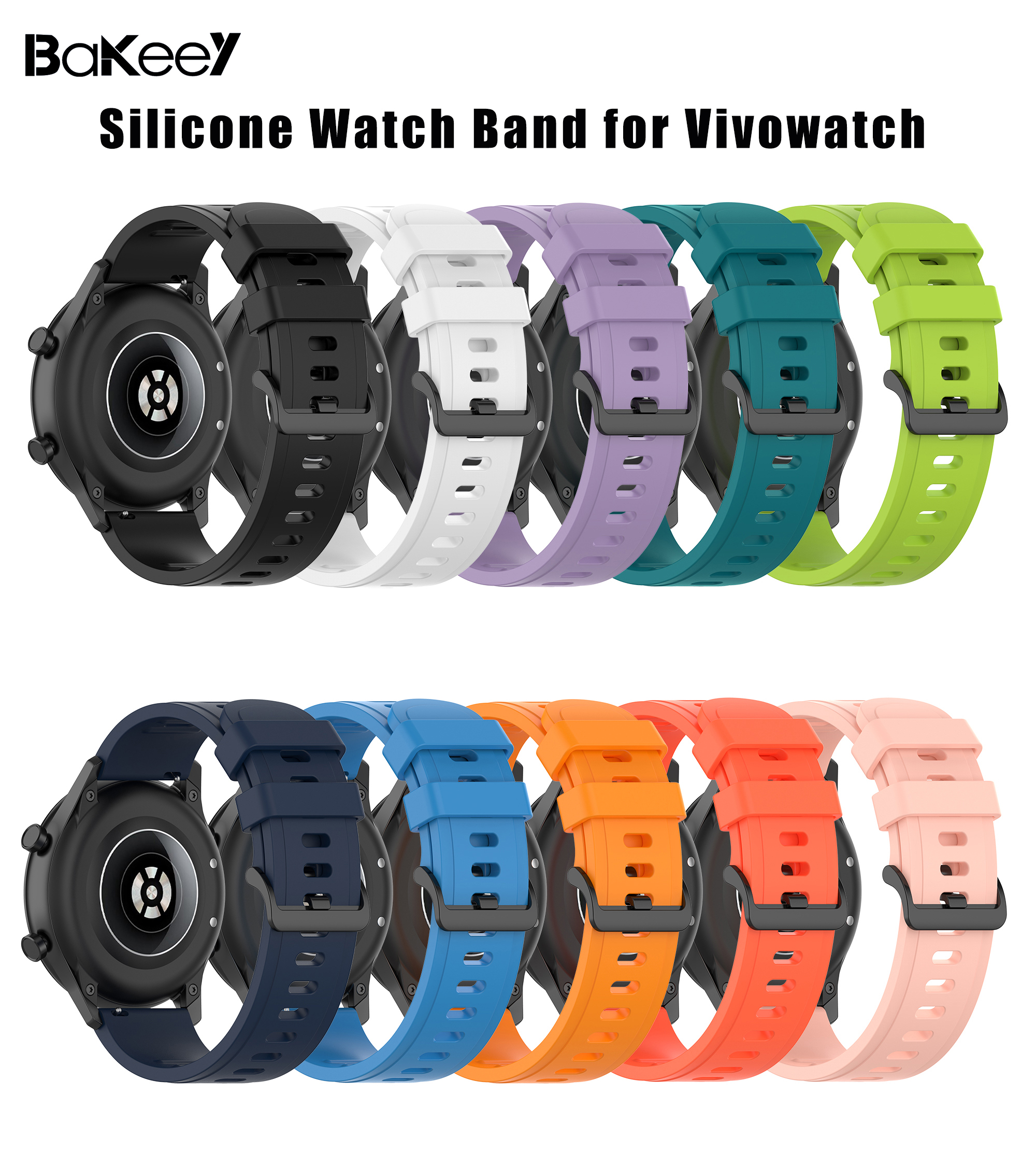 Bakeey-2022mm-Pure-Color-Sweatproof-Soft-Silicone-Watch-Band-Strap-Replacement-for-Garmin-Vivowatch-1773645-1