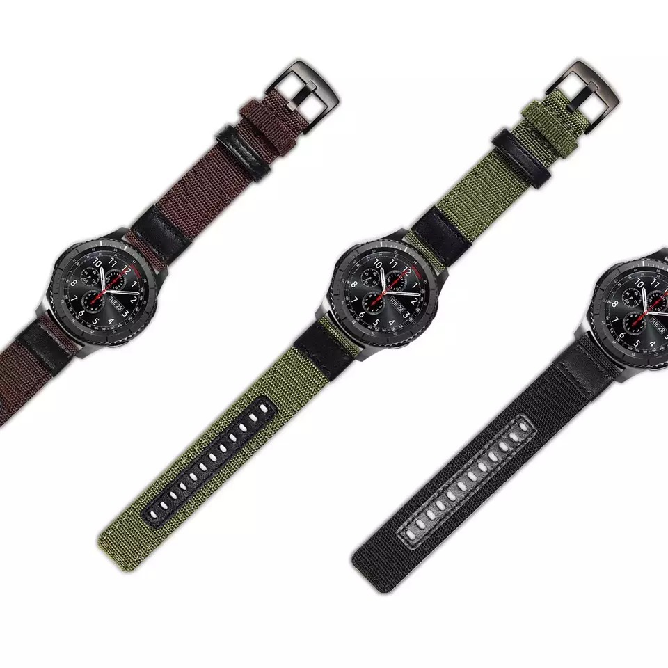 Bakeey-2022mm-Width-Canvas-Nylon-Woven--Leather-Watch-Band-Strap-Replacement-for-Samsung-Gear-S3-Hua-1773675-15