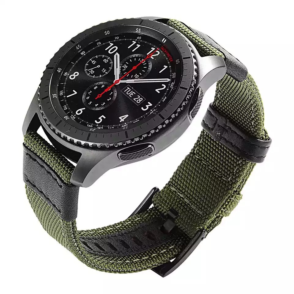 Bakeey-2022mm-Width-Canvas-Nylon-Woven--Leather-Watch-Band-Strap-Replacement-for-Samsung-Gear-S3-Hua-1773675-8