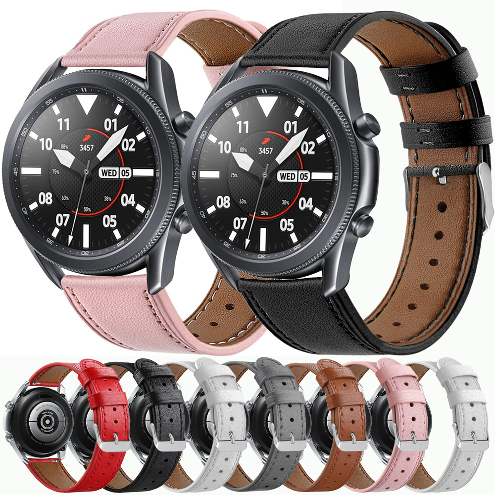 Bakeey-2022mm-Width-Casual-First-Layer-Genuine-Leather-Watch-Band-Strap-Replacement-for-Samsung-Gala-1747030-1