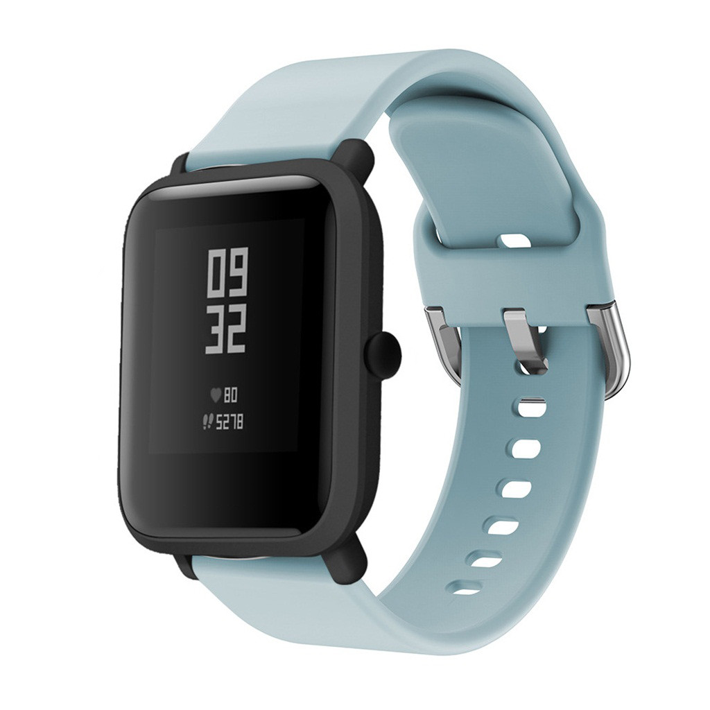 Bakeey-20MM-Colorful-Silicone-Watch-Band-for-Amazfit-BipBip-Lite-Smart-Watch-1549973-3