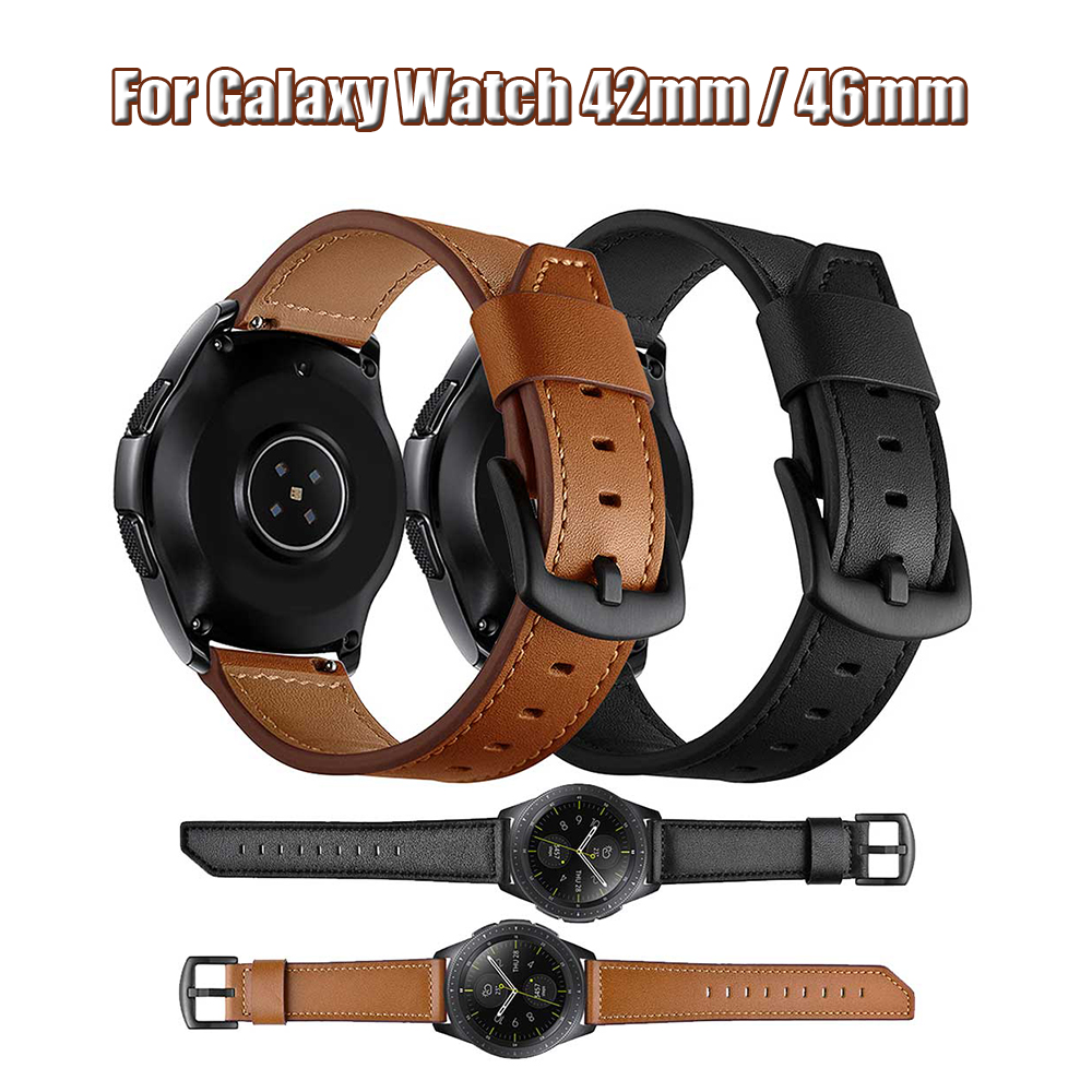 Bakeey-20mm-22mm-Width-Cow-Leather-Watch-Band-Strap-Replacement-for-Samsung-Galaxy-Watch-42mm--Galax-1606194-1