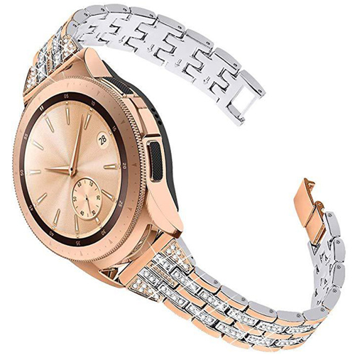 Bakeey-20mm-Full-Steel-Crystal-Diamond-Watch-Band-for-Samsung-Galaxy-Watch-42mm-1746974-1