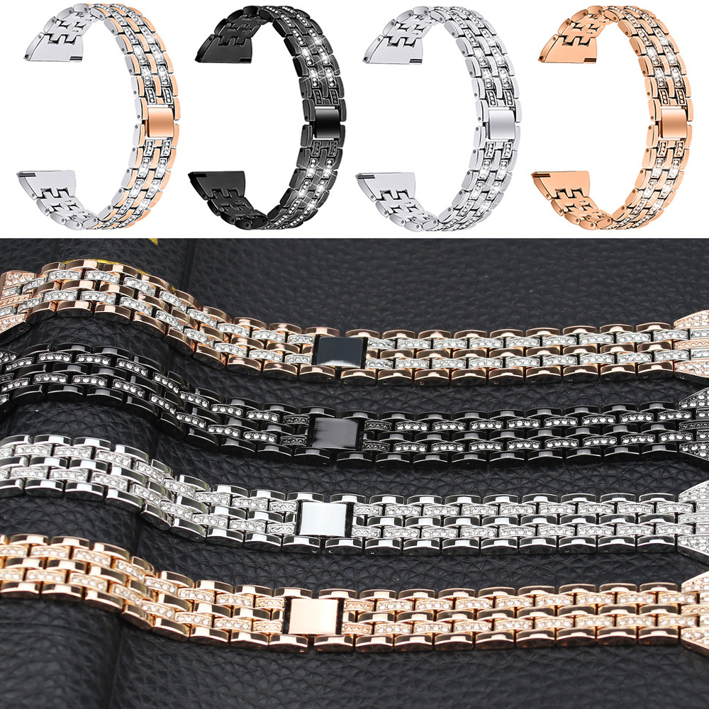 Bakeey-20mm-Full-Steel-Crystal-Diamond-Watch-Band-for-Samsung-Galaxy-Watch-42mm-1746974-5