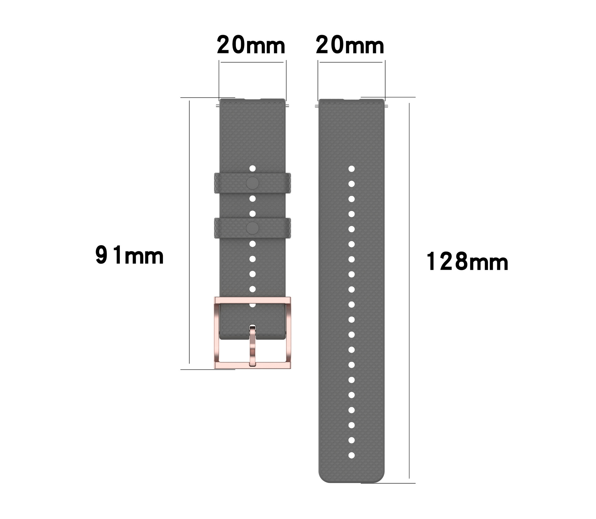 Bakeey-20mm-Width-Universal-Pure-Dot-Pattern-Comfortable-Soft-Silicone-Watch-Band-Strap-Replacement--1728428-4