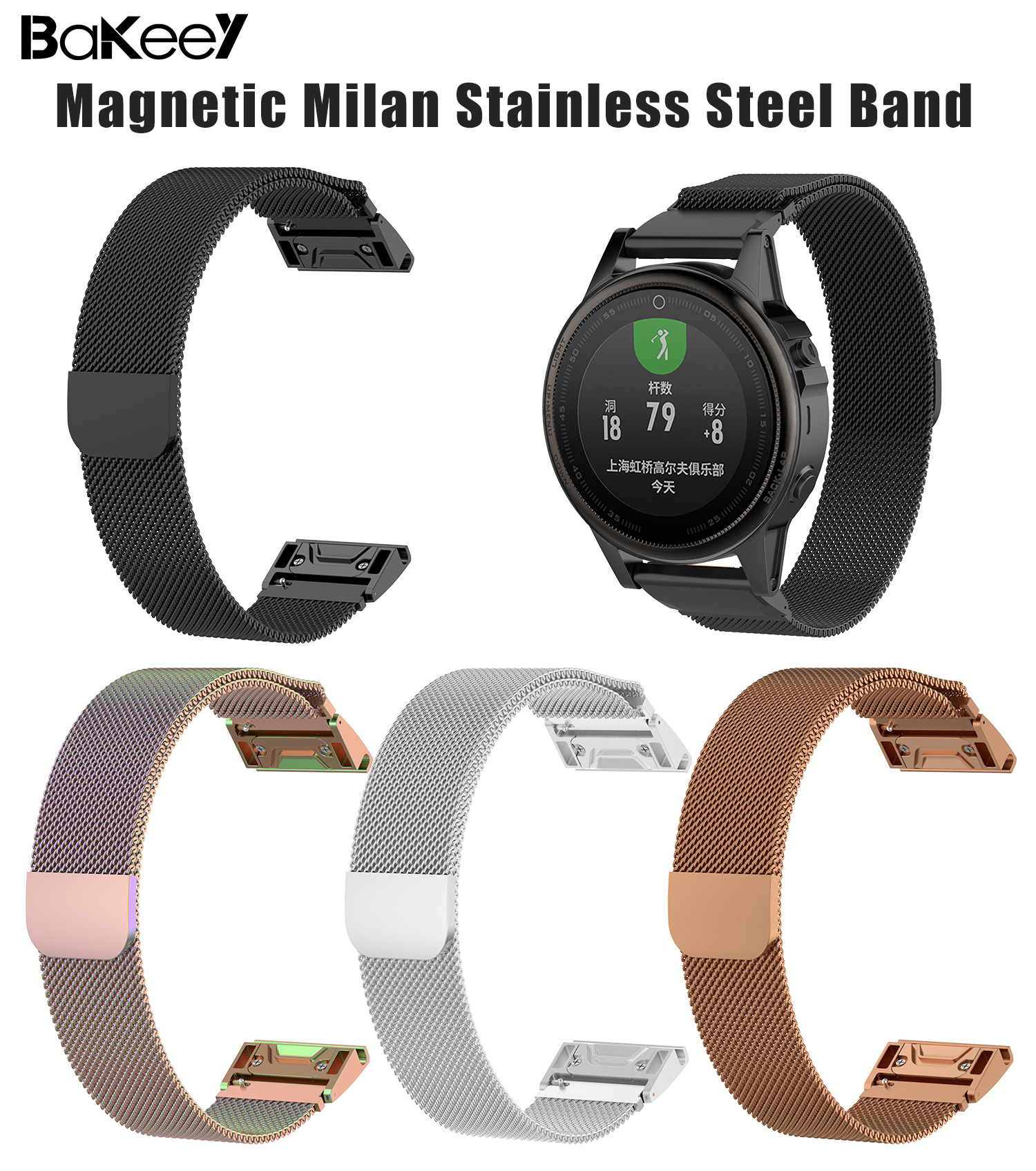 Bakeey-20mm22mm26mm-Width-Magnetic-Elastic-Milan-Stainless-Steel-Watch-Band-Strap-Replacement-for-Ga-1747359-1