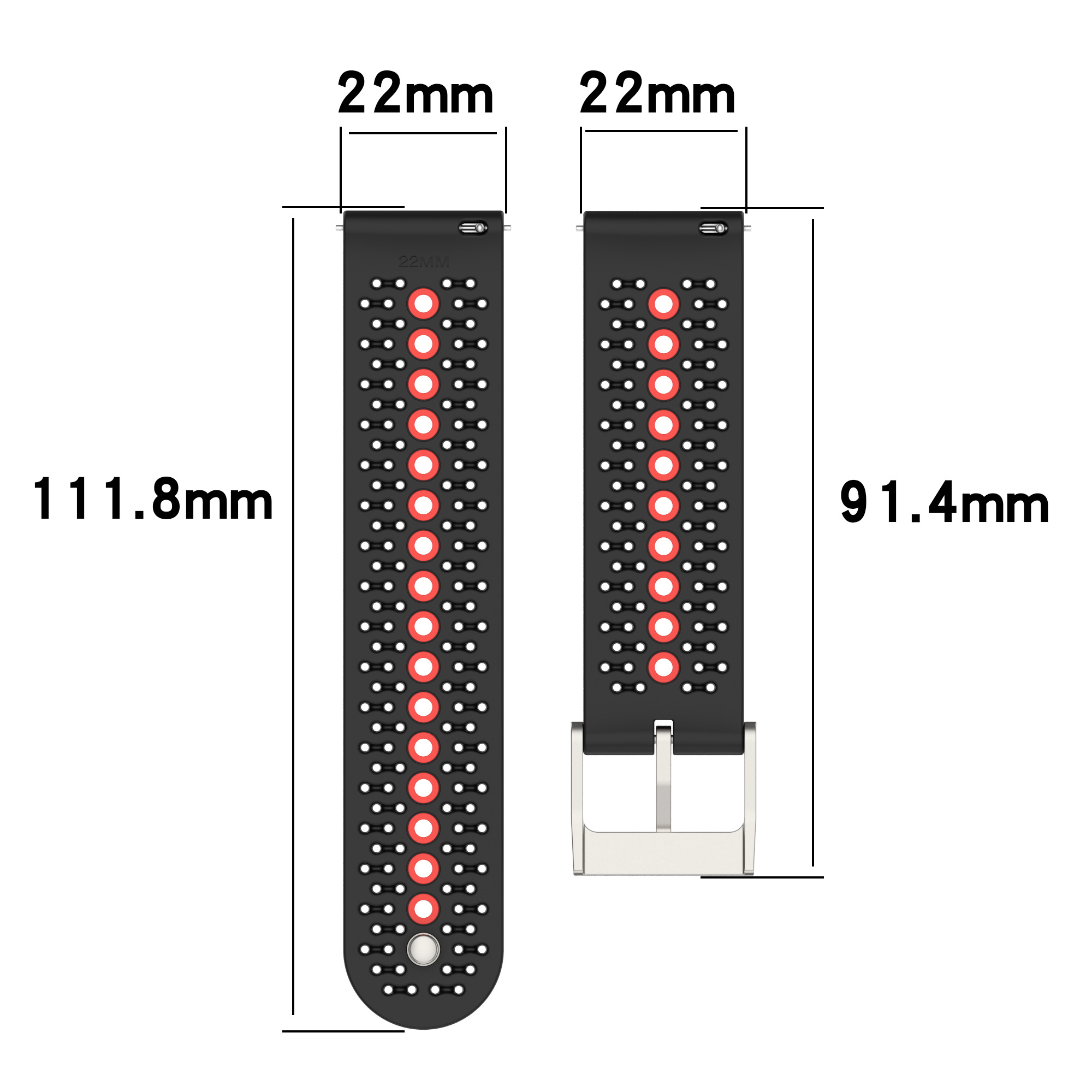 Bakeey-22MM-Universal--Colorful-Silicone-Watch-Band-Strap-Replacement-for-Huawei-Watch3--Huawei-GT2--1893593-16