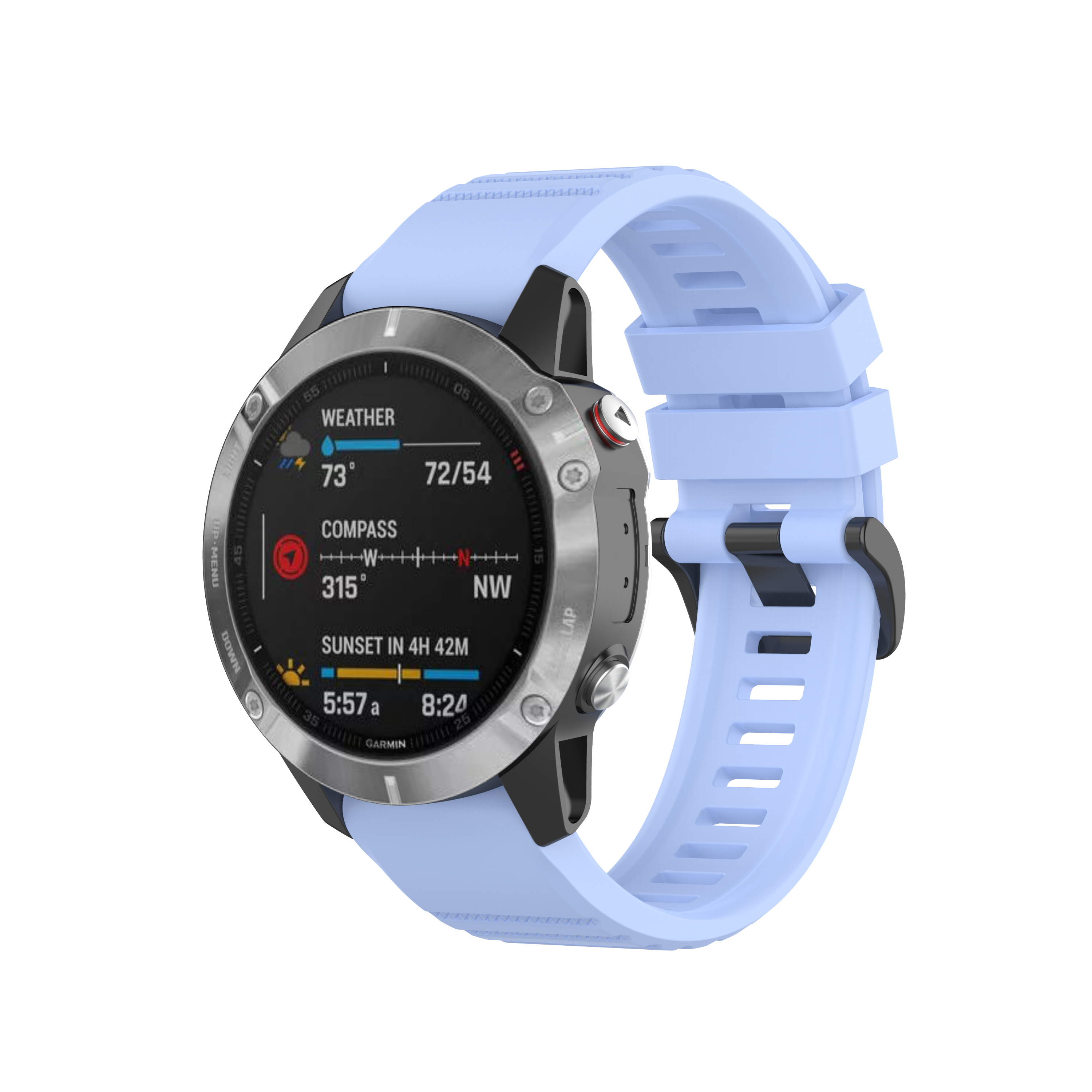 Bakeey-22MM-Universal-Silicone-Watch-Band-for-Garmin-Fenix-6-Fenix-5-Smart-Watch-1750214-22