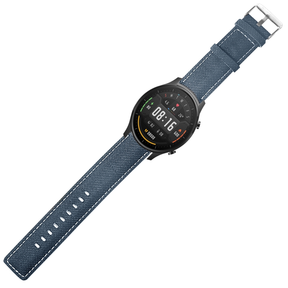 Bakeey-22mm-Canvas-Leather-Smart-Watch-Band-Replacement-Strap-For-Xiaomi-Watch-Color-Non-original-1652529-4