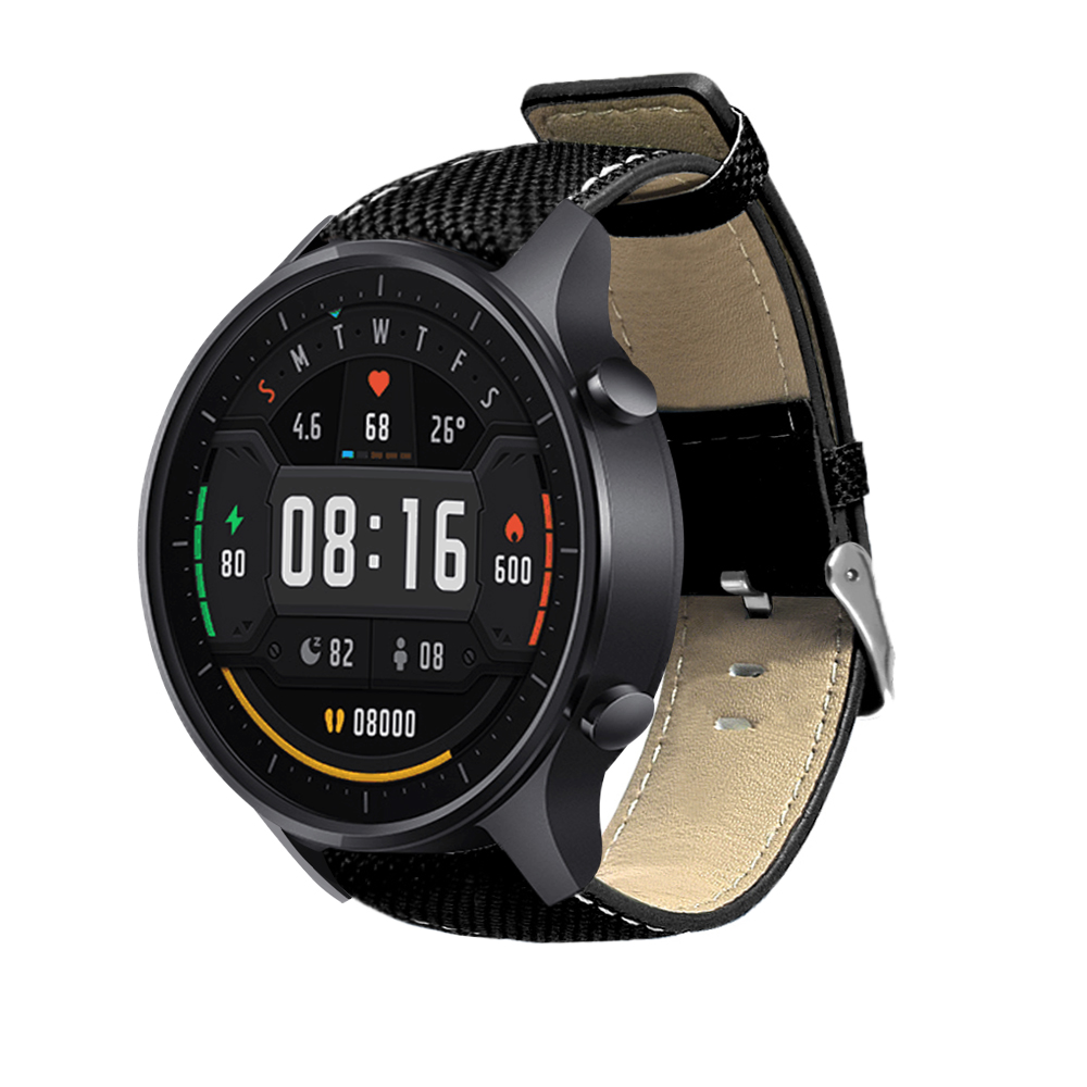 Bakeey-22mm-Canvas-Leather-Smart-Watch-Band-Replacement-Strap-For-Xiaomi-Watch-Color-Non-original-1652529-7