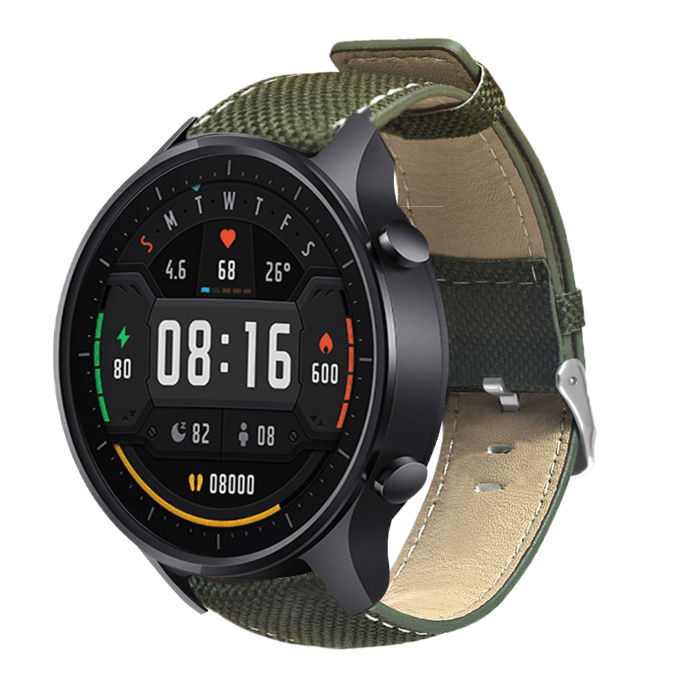 Bakeey-22mm-Canvas-Leather-Smart-Watch-Band-Replacement-Strap-For-Xiaomi-Watch-Color-Non-original-1652529-9