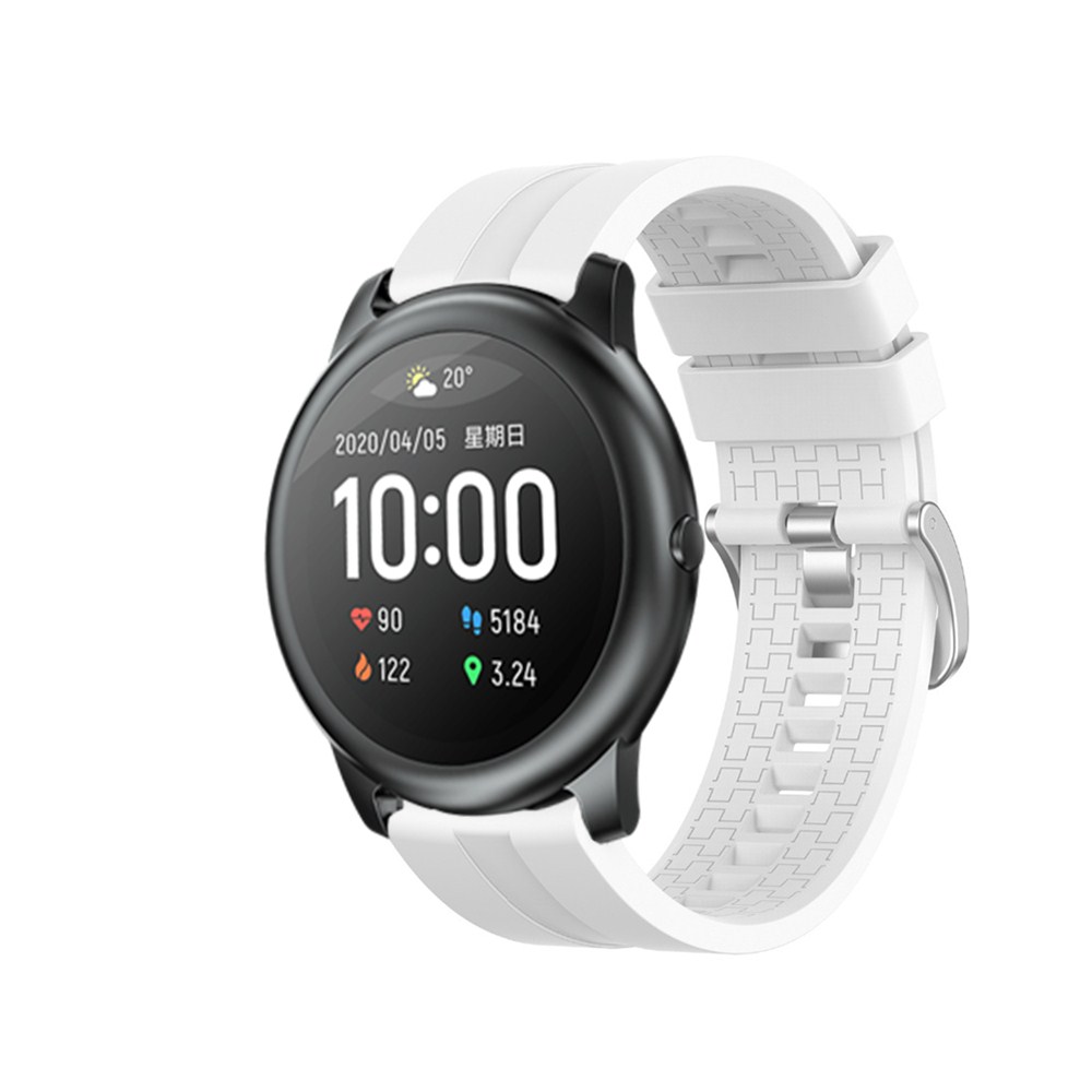 Bakeey-22mm-Checked-Elegant-Silicone-Strap-Smart-Watch-Band-For-Xiaomi-Haylou-Solar-Non-original-1707205-12