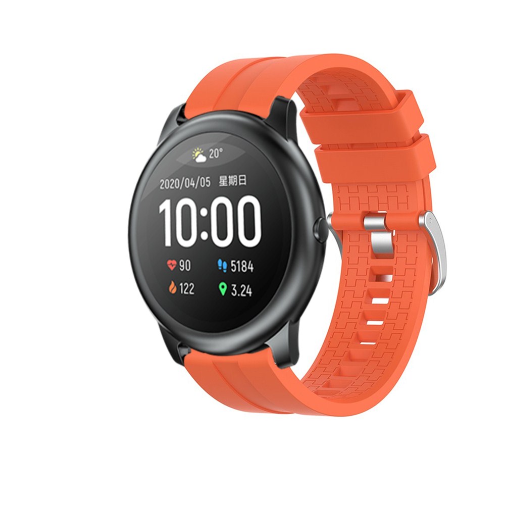 Bakeey-22mm-Checked-Elegant-Silicone-Strap-Smart-Watch-Band-For-Xiaomi-Haylou-Solar-Non-original-1707205-13