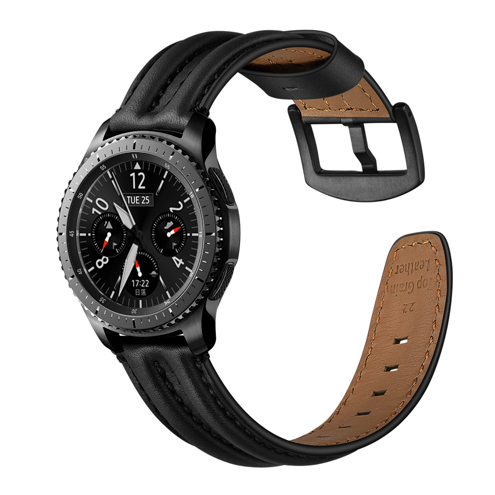 Bakeey-22mm-Double-Keel-Full-Genuine-Leather-Replacement-Strap-Smart-Watch-Band-For-Samsung-Gear-S3-1745103-15