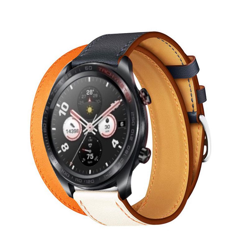 Bakeey-22mm-Dual-Color-Genuine-Leather-Strap-Replacement-Watch-Band-for-Huawei-Honor-magic-1468008-8