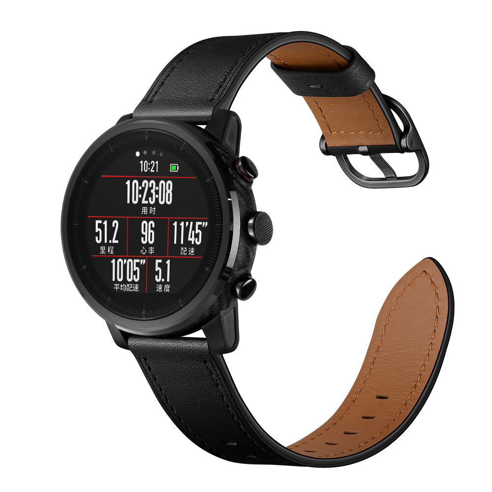 Bakeey-22mm-First-Layer-Genuine-Leather-Replacement-Strap-Smart-Watch-Band-for-Amazfit-Smart-Sport-W-1737092-11