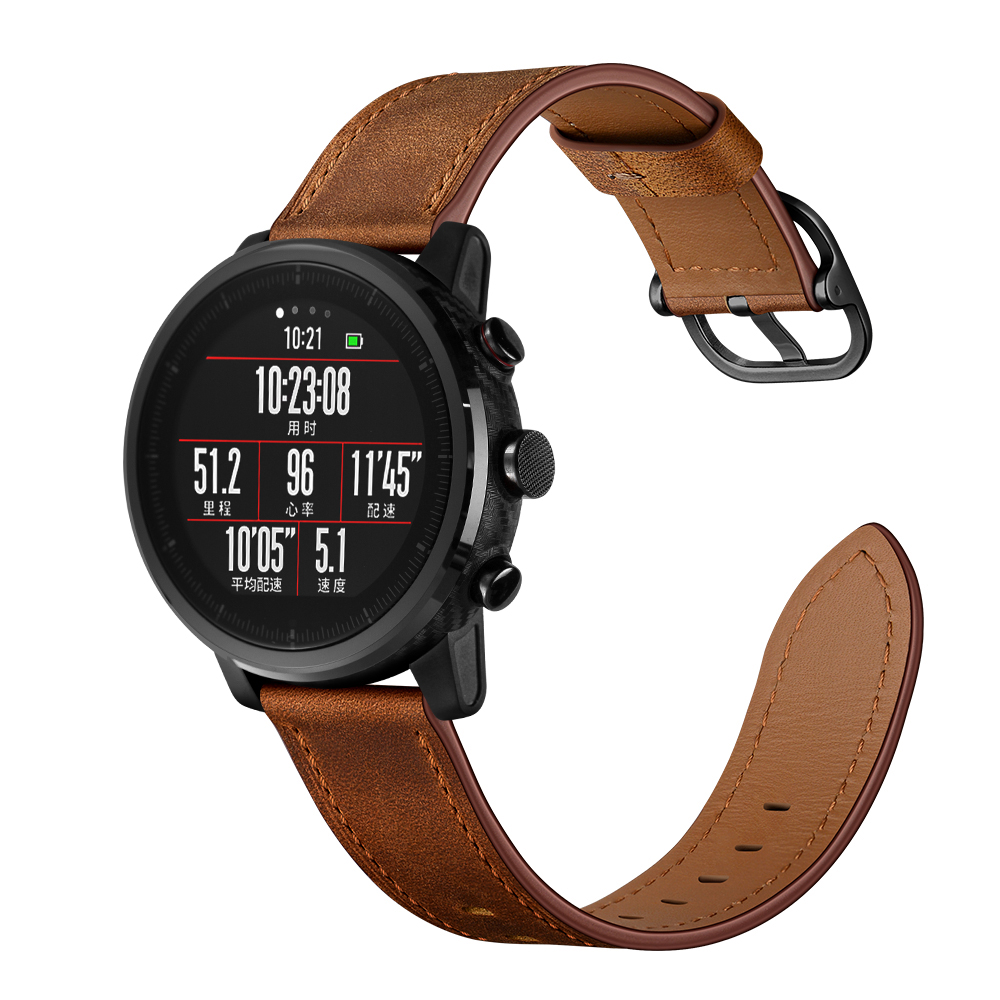 Bakeey-22mm-First-Layer-Genuine-Leather-Replacement-Strap-Smart-Watch-Band-for-Amazfit-Smart-Sport-W-1737092-12