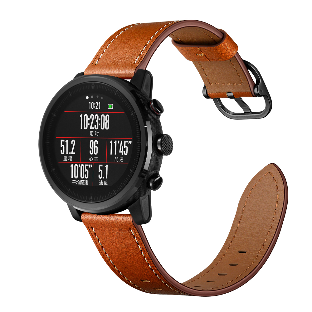 Bakeey-22mm-First-Layer-Genuine-Leather-Replacement-Strap-Smart-Watch-Band-for-Amazfit-Smart-Sport-W-1737092-13