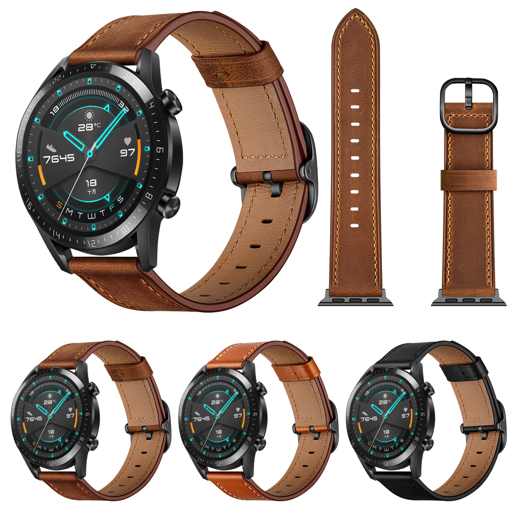 Bakeey-22mm-First-Layer-Genuine-Leather-Replacement-Strap-Smart-Watch-Band-for-Huawei-Watch-GT122e-4-1736355-1