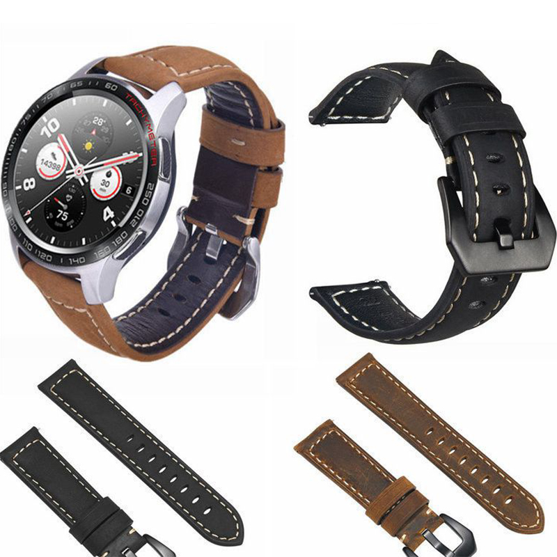 Bakeey-22mm-Genuine-Leather-Strap-Replacement-Watch-Band-for-Huawei-Honor-magic-1467956-1