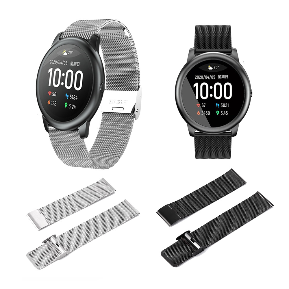 Bakeey-22mm-Mesh-Watch-Band-Watch-Strap-for-Haylou-Solar-Huawei-Watch-GT-Xiaomi-Watch-Color-BW-HL3-B-1704684-1