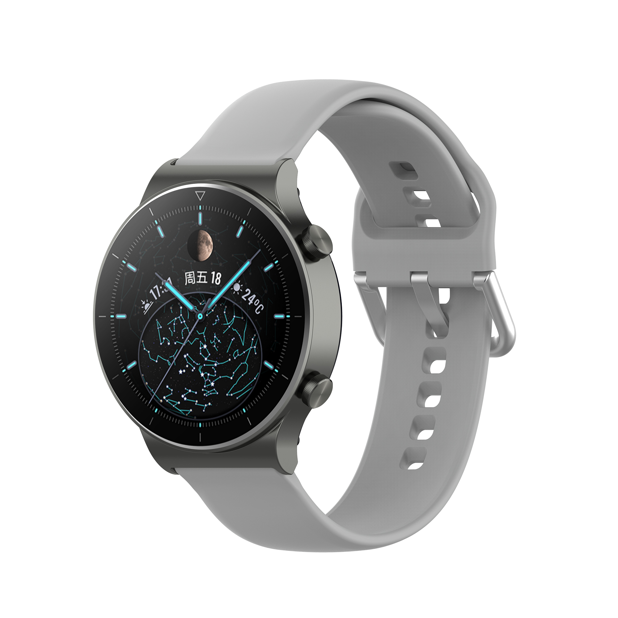 Bakeey-22mm-Multi-color-Silicone-Siver-Buckle-Replacement-Strap-Smart-Watch-Band-For-Huawei-Watch-GT-1768637-26